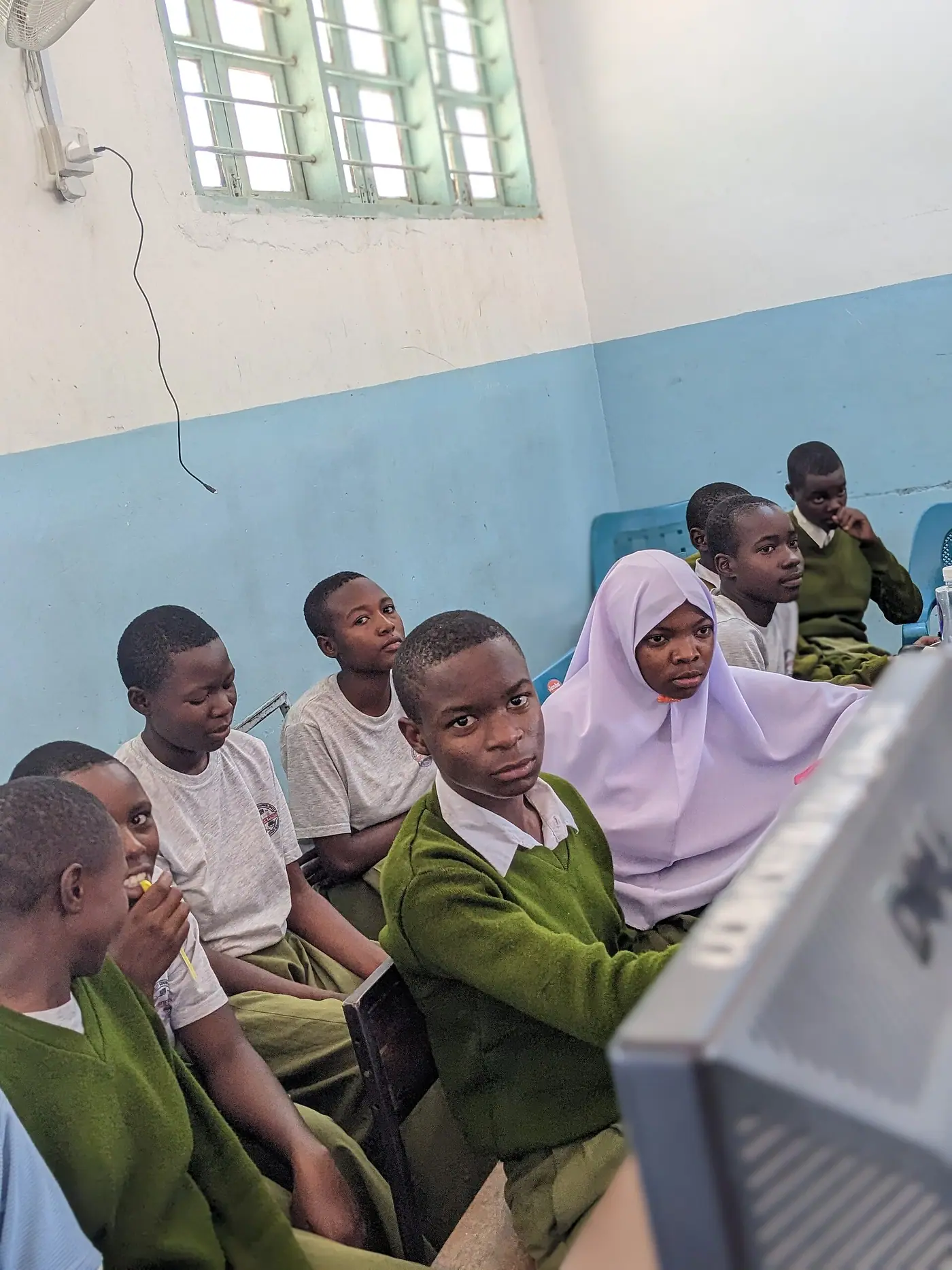 Nala Secondary School Students at computer Lab