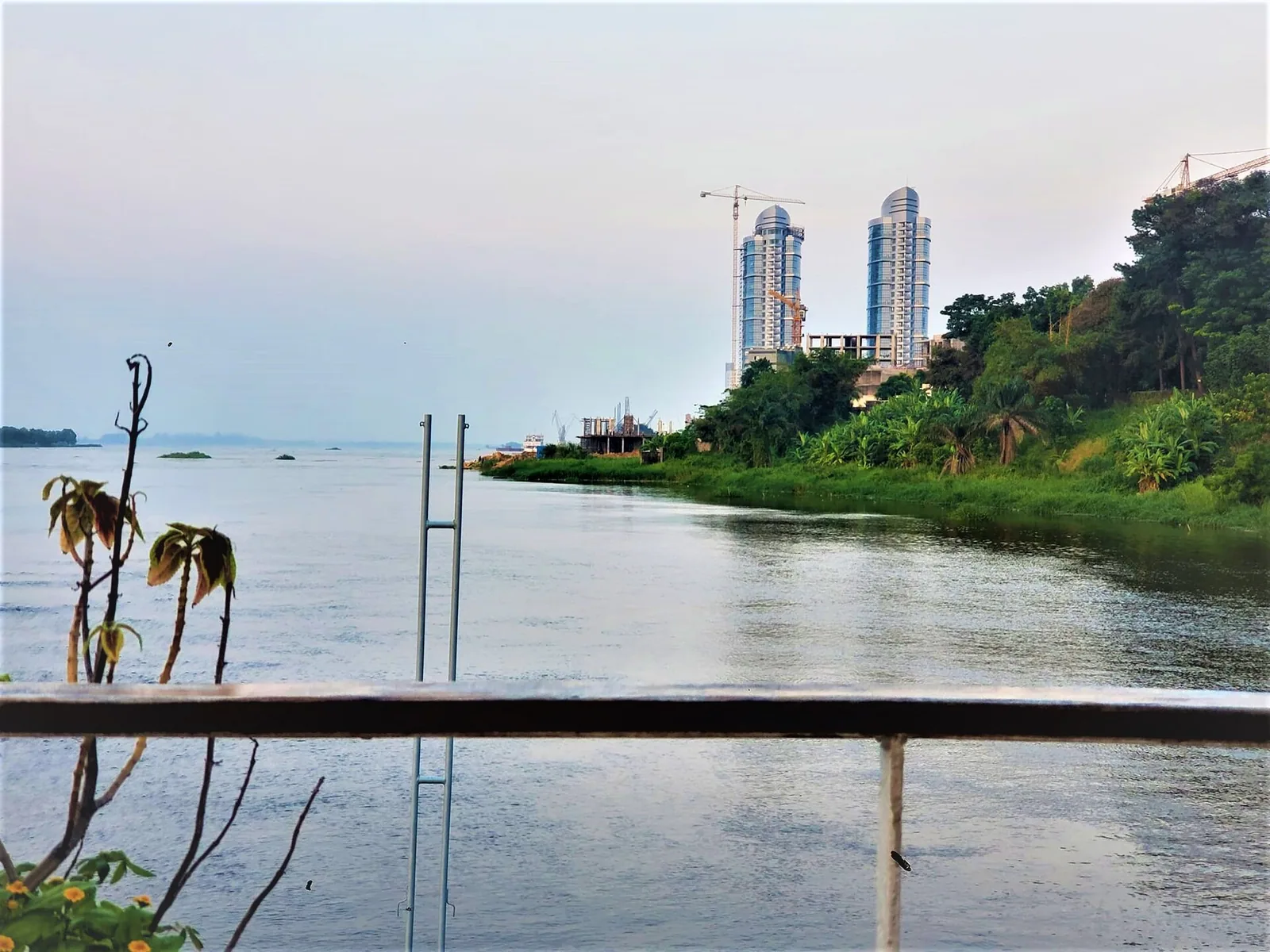 A view across the Congo River from Kinshasa