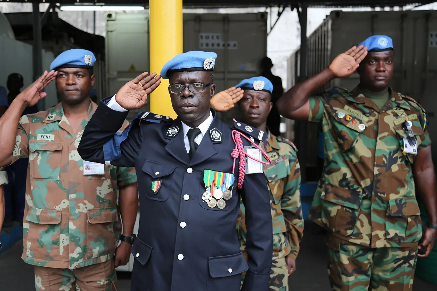 27 May 2016. Peacekeepers day wreath Laying Ceremony and Parade.Kinshasa. Photo/MONUSCO Michael Ali.