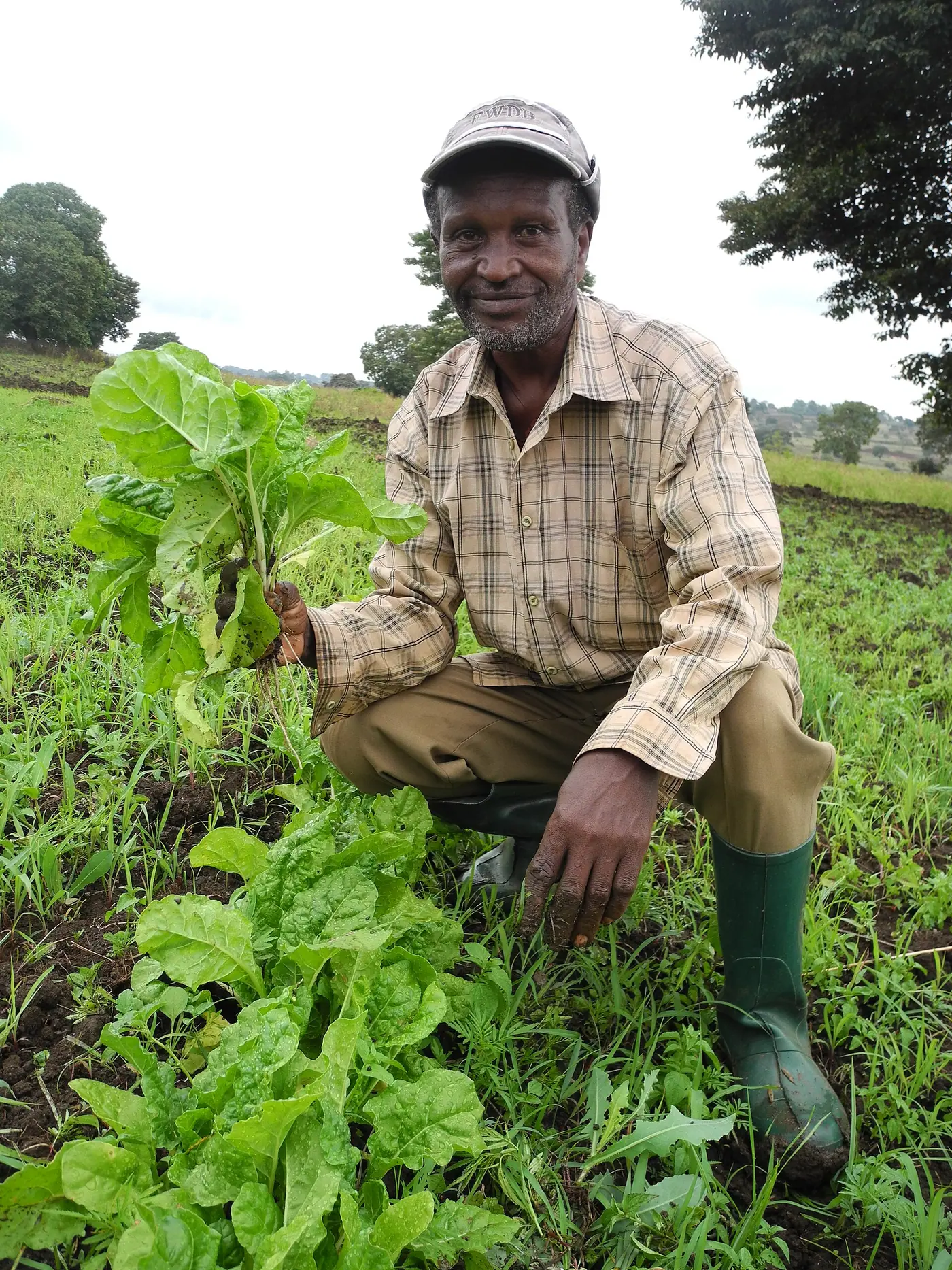Dawit Moni (54), Ethiopia. Trócaire partner Agri Service constructed a dam to improve crop irrigation for local farmers.